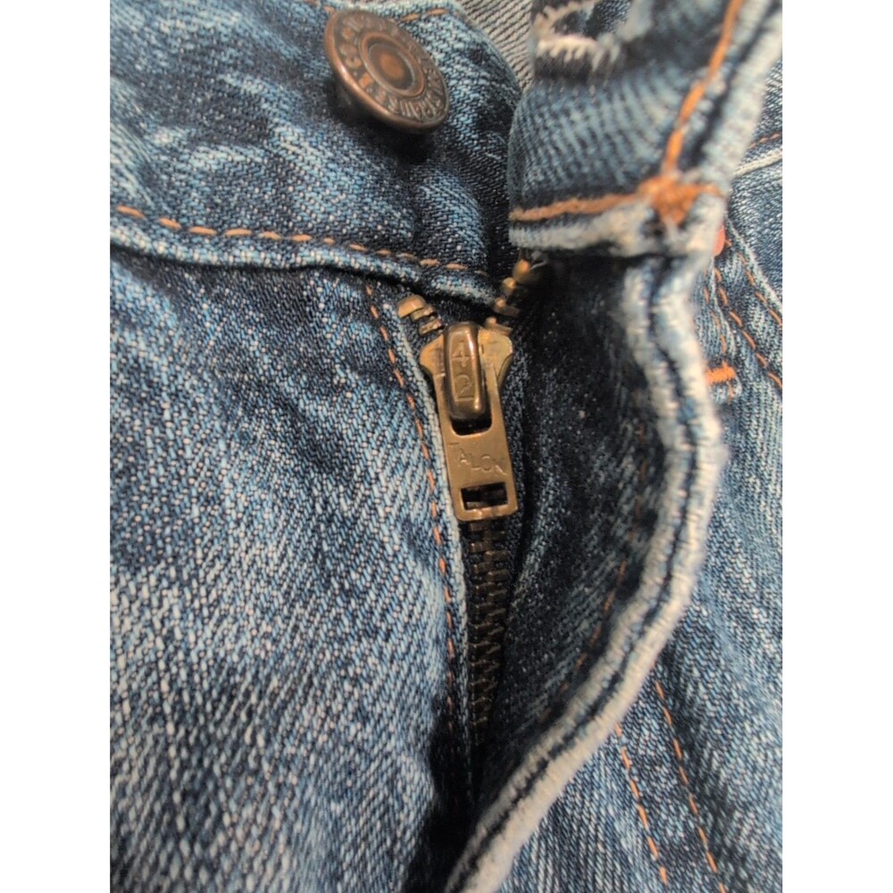 Levi's 505-0217 Big E Selvedge Talon 42 Zipper Jeans Men's Size 30x32 Distressed - Picture 9 of 16